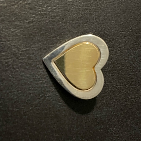 Tiffany&co 18kt Gold on Sterling silver heart brooch - Picture 1 of 4